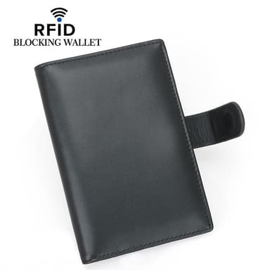 Ægte læder RFID-pas holder - Sikker rejse tegnebog