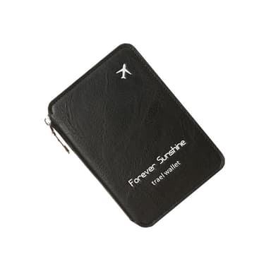 Sikker RFID Pastholder - Rejseetui med Tyverisikring Sort