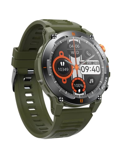 Smart Watch med puls- og blodtryksmåler Sort