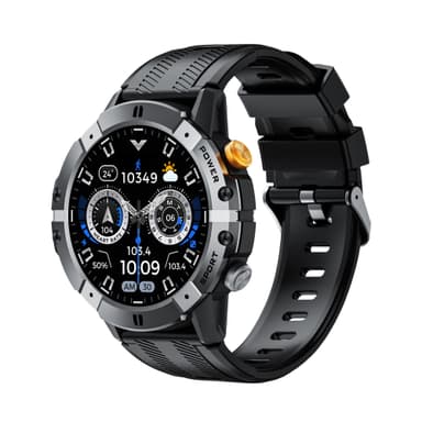 Smartwatch med puls-, blodtryks- og iltmåler Sølv
