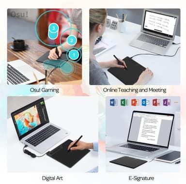 Digital Drawing Board 16,5x10cm med pen Windows Mac Android Chrome