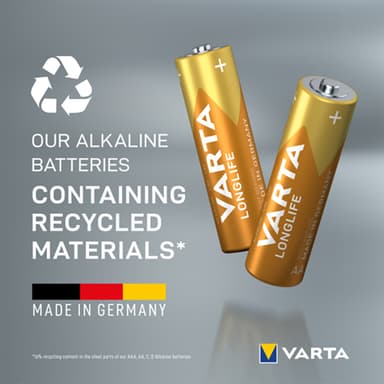 Varta Longlife AA-batterier (30-pak)