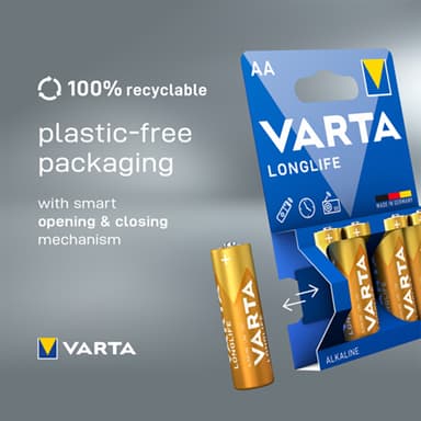 Varta Longlife AA-batterier (30-pak)