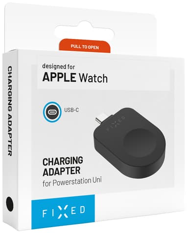 Fixed Apple Watch trådløs USB-C oplader (sort)