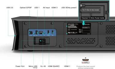 AWOL LTV-3000 Pro UST Laser 4K Projector