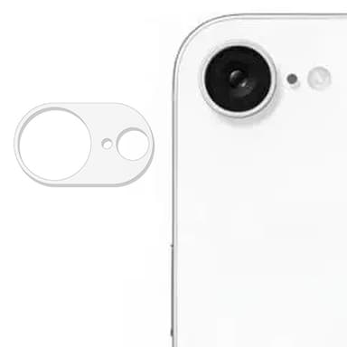 2-PAK SKALO iPhone 16e 3D Kameralinse Beskyttelsesglas - Gennemsigtig