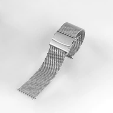 Armbånd Rustfrit stål Garmin Venu 3S / Forerunner 265s 18 mm Sølv