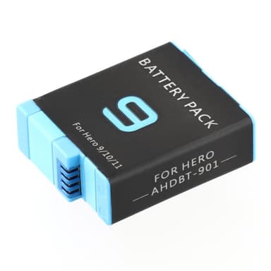 Batteri til GoPro Hero 12 11 10 9 3,85V 1720mAh AHDBT-901 erstatningsbatteri