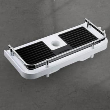 Brusehylde ABS 32x12 cm Sort/Hvid