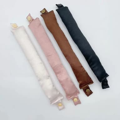 1-sæt Satin Heatless Hair Curler Lyserød