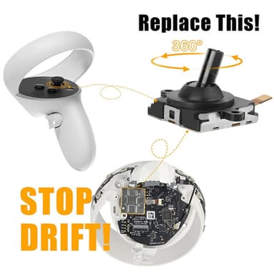 Udskiftning af joystick til Oculus Quest 3 Analog Thumbstick 3D Joystick