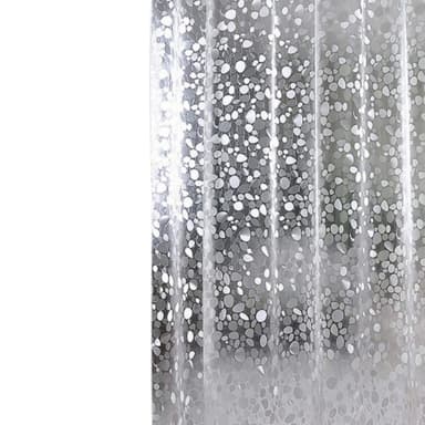 Badeforhæng med småstensmønster Gennemsigtig