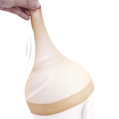 4-paks parykgrebshætte, åndbare nylonparykhatte til kvinder Beige