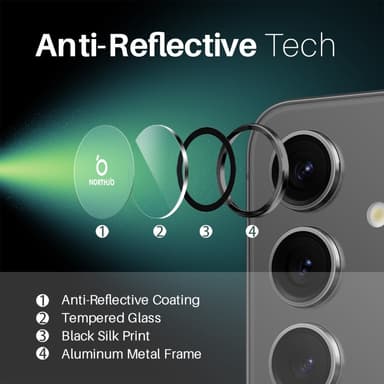 NORTHJO til Samsung Galaxy S25+ Hærdet Glas Kameralinsebeskytter
