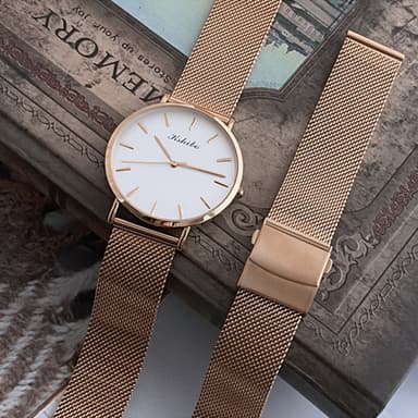 Armbånd Rustfrit stål Garmin Venu 3S / Forerunner 265s 18 mm Rose guld