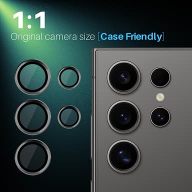 NORTHJO til Samsung Galaxy S25 Ultra Hærdet Glas Kameralinsebeskytter