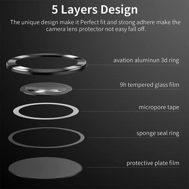 Til Samsung Galaxy S25 Ultra Kameralinsebeskytter ENKAY Metalring Linsefilm