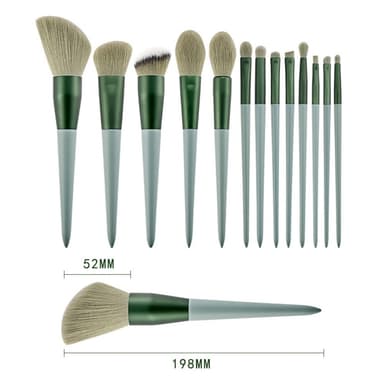 13 stk Makeup Børste Sæt Kosmetiske børster Soft Fiber Foundation Contour - Coffee