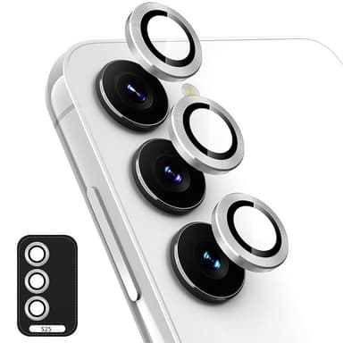 Til Samsung Galaxy S25+ Kameralinsebeskytter ENKAY Metalring Linsefilm
