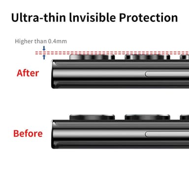 Til Samsung Galaxy S25 Ultra Kameralinsebeskytter ENKAY Metalring Linsefilm