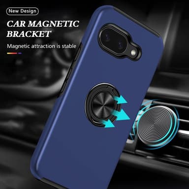 Til Google Pixel 9A Fingerring Kickstand Hybrid Taske