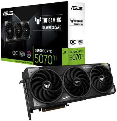 ASUS TUF Gaming GeForce RTX™ 5070 Ti 16GB GDDR7 White OC grafikkort