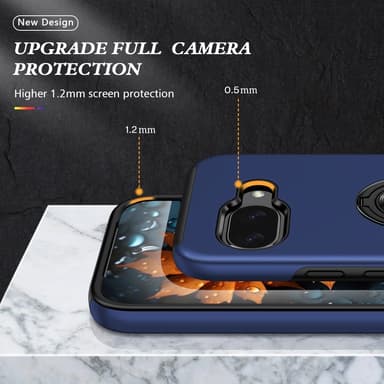 Til Google Pixel 9A Fingerring Kickstand Hybrid Taske
