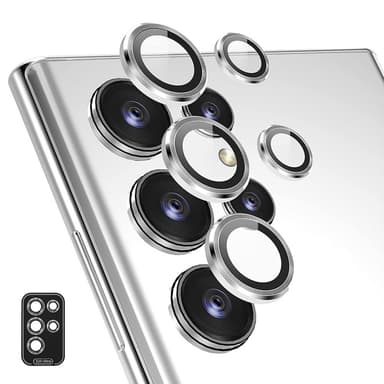 Til Samsung Galaxy S25 Ultra Kameralinsebeskytter ENKAY Metalring Linsefilm