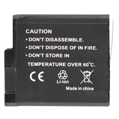 Batteri til GoPro Hero 7 6 5 3,85V 1250mAh AHDBT-501 601 701 erstatningsbatteri