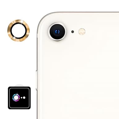 Til iPhone 16e Kameralinsebeskytter ENKAY Hat-Prince Metalring Linsefilm