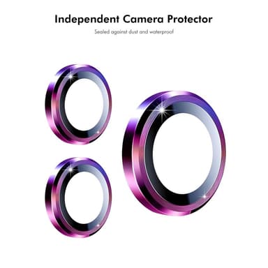 Til iPhone 16e Kameralinsebeskytter ENKAY Hat-Prince Metalring Linsefilm