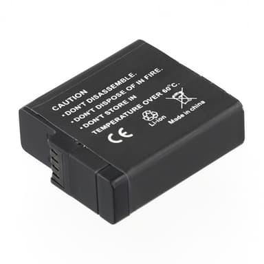 Batteri til GoPro Hero 7 6 5 3,85V 1250mAh AHDBT-501 601 701 erstatningsbatteri