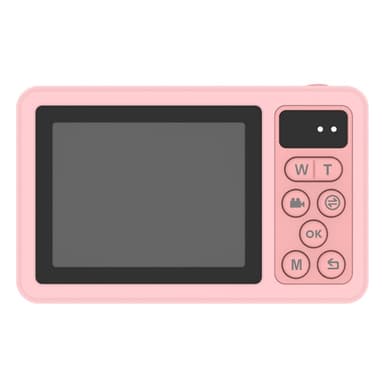 Digitalkamera Dual Screens Vandtæt kamera + 32GB kort + kortlæser - Pink