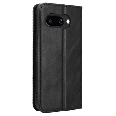 Til Google Pixel 9A Stand Phone Case Fuld Protection Pung Cover - Sort