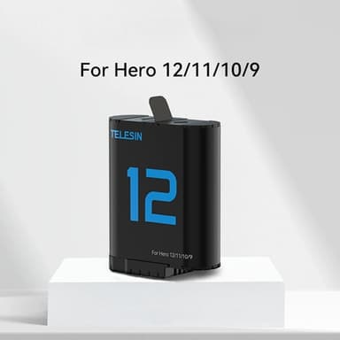 TELESIN S0-ECB-02-TGP batteri til GoPro Hero 12 11 10 9 1720mAh udskiftning