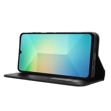 Til Samsung Galaxy A06 4G / A06 5G Pung Stand Flip Telefonetui - Sort