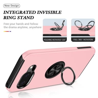 Til Google Pixel 9A Fingerring Kickstand Hybrid Taske
