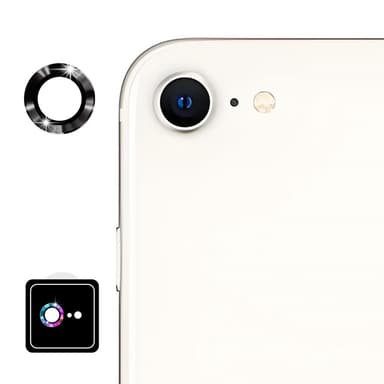 Til iPhone 16e Kameralinsebeskytter ENKAY Hat-Prince Metalring Linsefilm