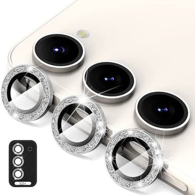 ENKAY Til Samsung Galaxy S25+ Kamera Linsebeskytter Hærdet Glas Glitter