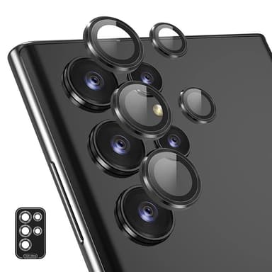 Til Samsung Galaxy S25 Ultra Kameralinsebeskytter ENKAY Metalring Linsefilm