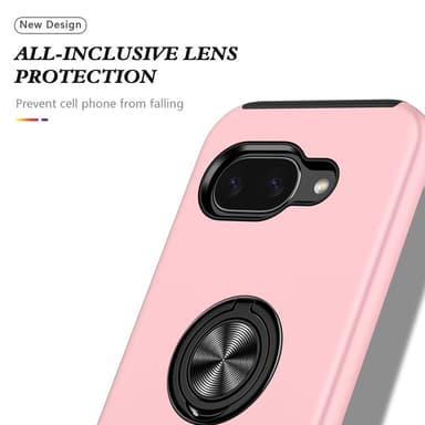 Til Google Pixel 9A Fingerring Kickstand Hybrid Taske