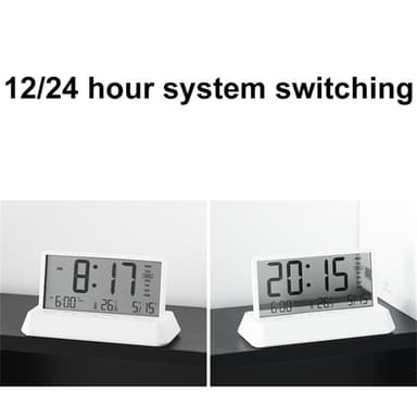 LED Display Digitalt vækkeur med Temperatur Kalender Snooze funktion