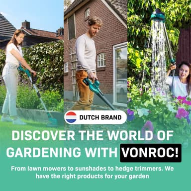 VONROC Dykpumpe - pumpe - 400W | 8000 l/t - med flyder | max dybde på 5,5 m. | Snavset og rent vand