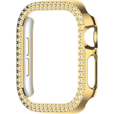 For A Watch Series 10 42mm Case Cover Frame Bling Rhinestone Decor - Guld