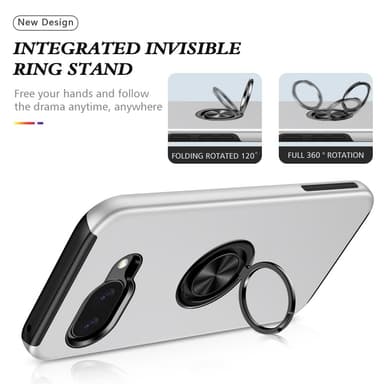 Til Google Pixel 9A Fingerring Kickstand Hybrid Taske