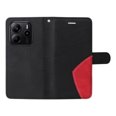 Til Xiaomi Redmi Note 14 4G KT-serie-1 dobbeltfarve tegnebog
