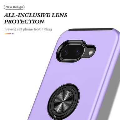 Til Google Pixel 9A Fingerring Kickstand Hybrid Taske