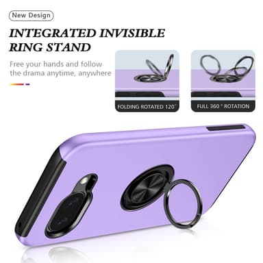 Til Google Pixel 9A Fingerring Kickstand Hybrid Taske