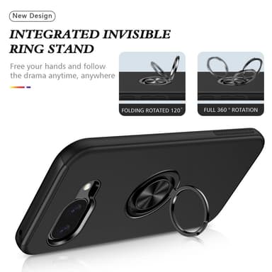 Til Google Pixel 9A Fingerring Kickstand Hybrid Taske