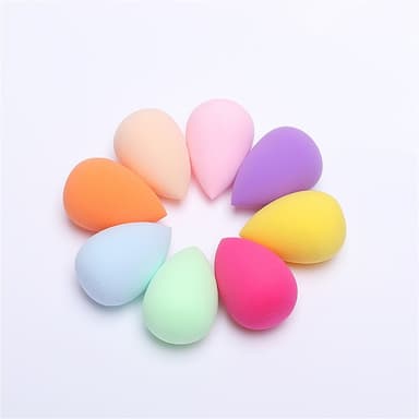 2 stk Makeup Sponge Blender Teardrop Beauty Egg Cleansing Puff Skin Care - Sort